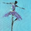Maleri med balletdanser imed en skøn lethed og yndefuld bevægelse