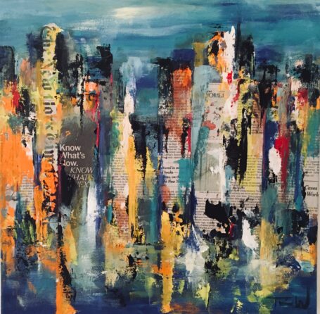 I love this city Abstrakt maleri af New York